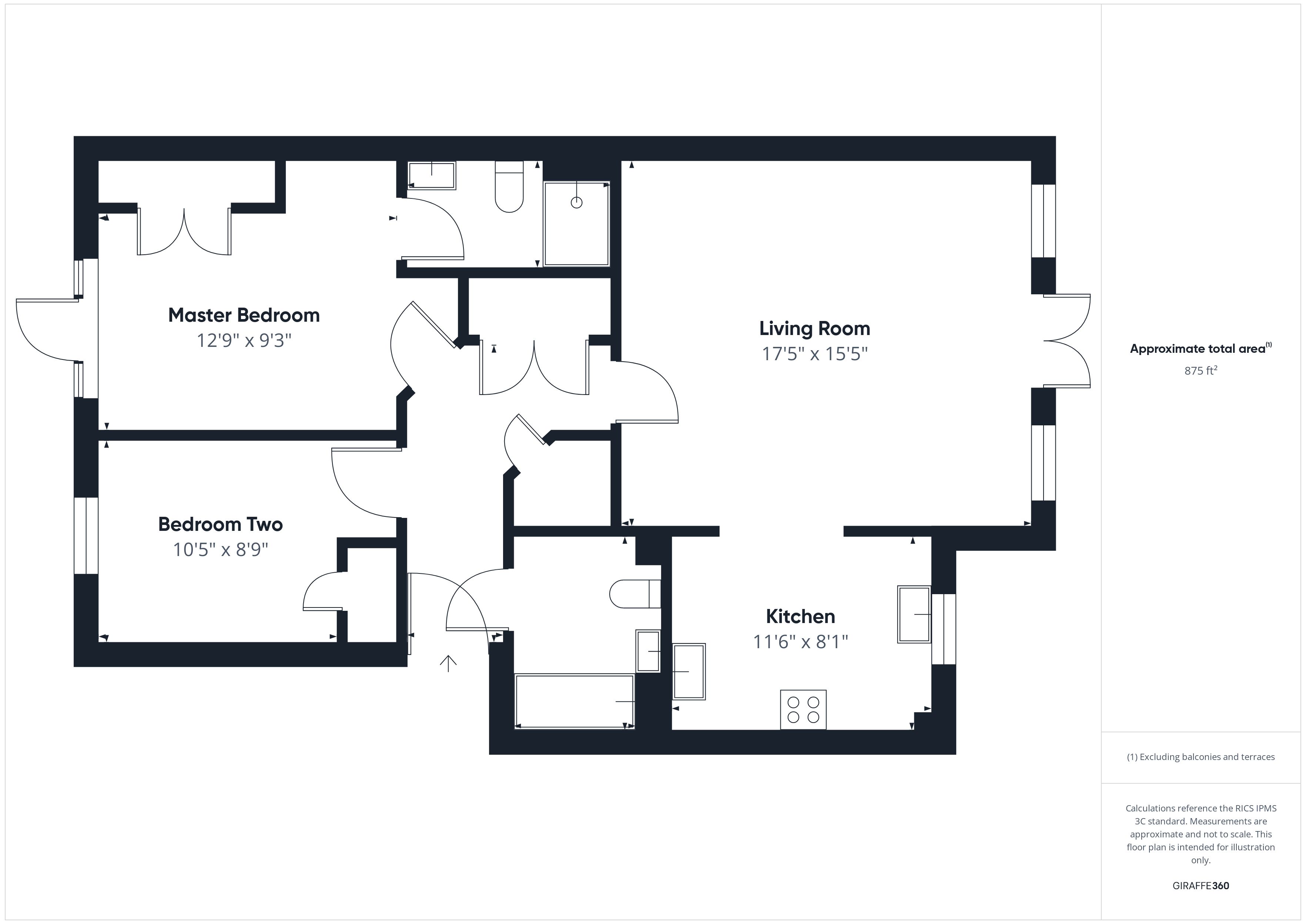 Flat 2, The Nutshell,, River Road, Maidenhead floorplan