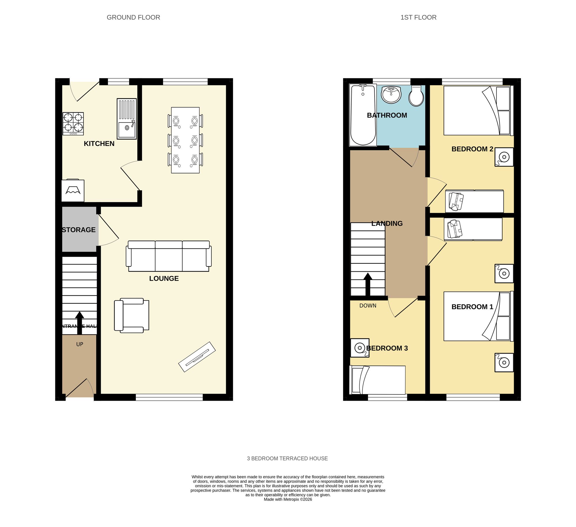 50 Mill Lane, Batley floorplan