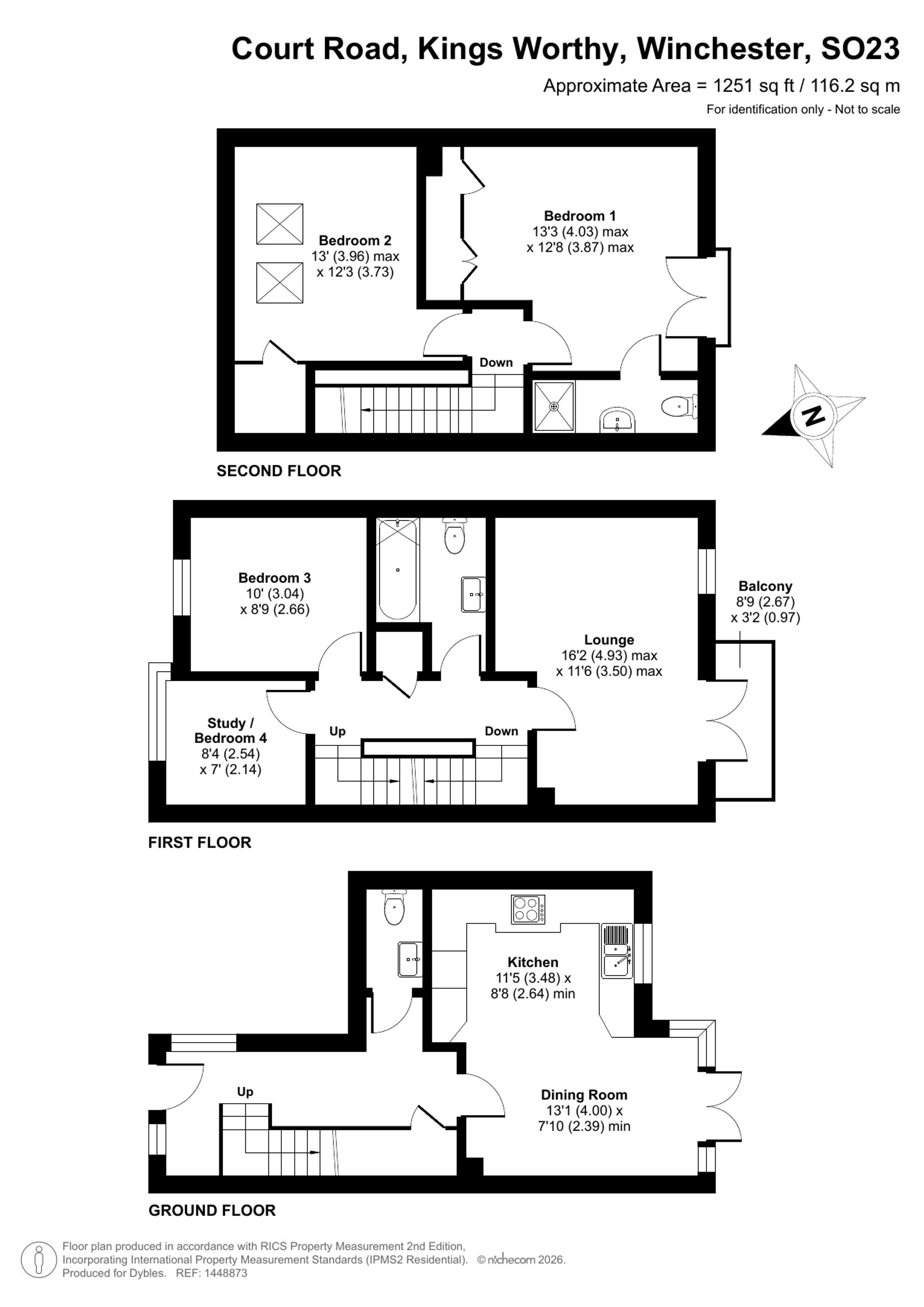 2 Court Road, Winchester floorplan