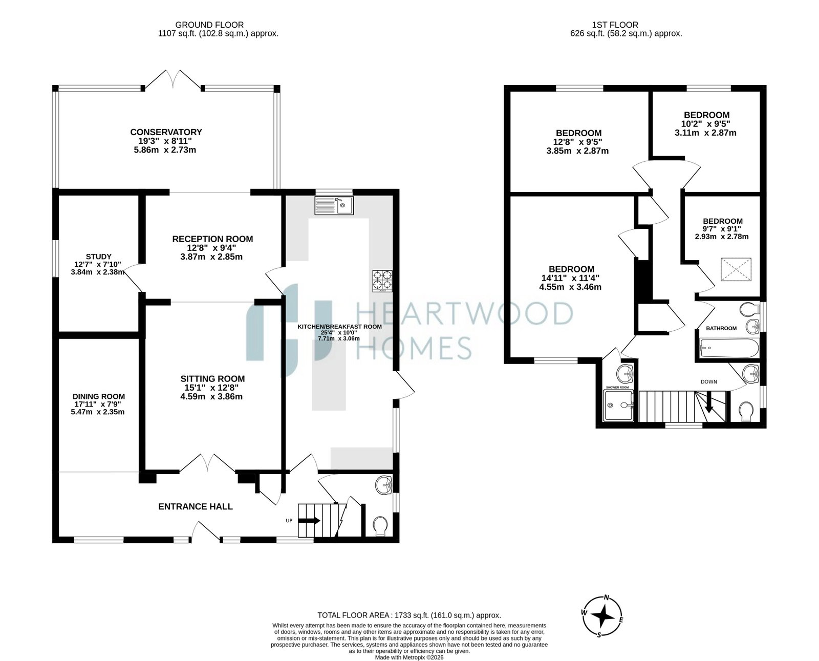 7, Marshalswick Lane, St. Albans floorplan