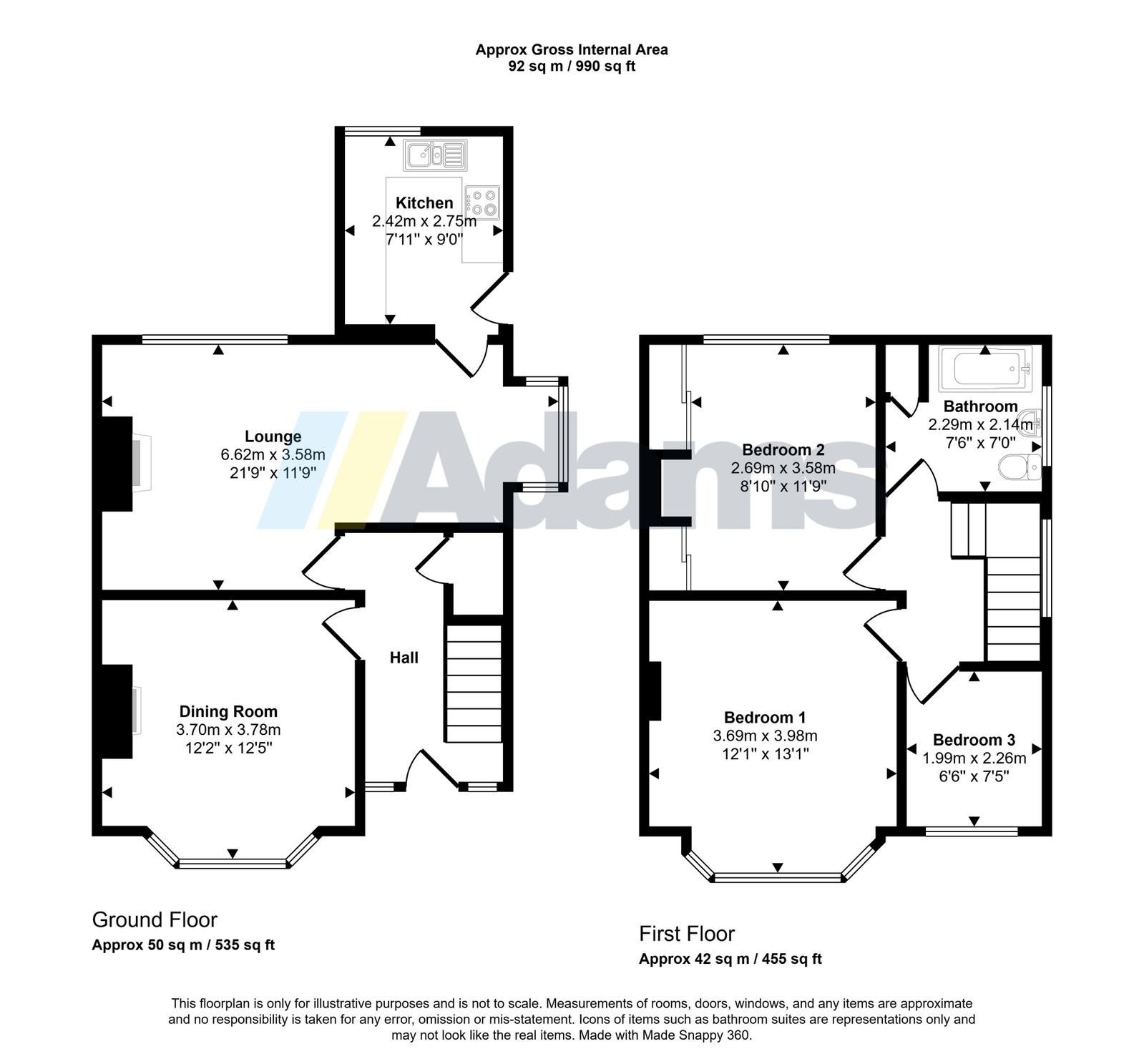1, Woodview Road, Widnes floorplan