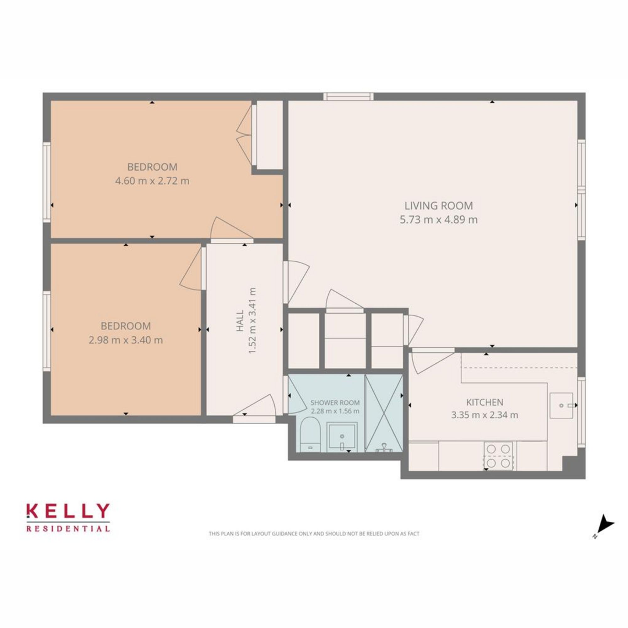 Flat B, 14 Buchanan Drive, Glasgow floorplan