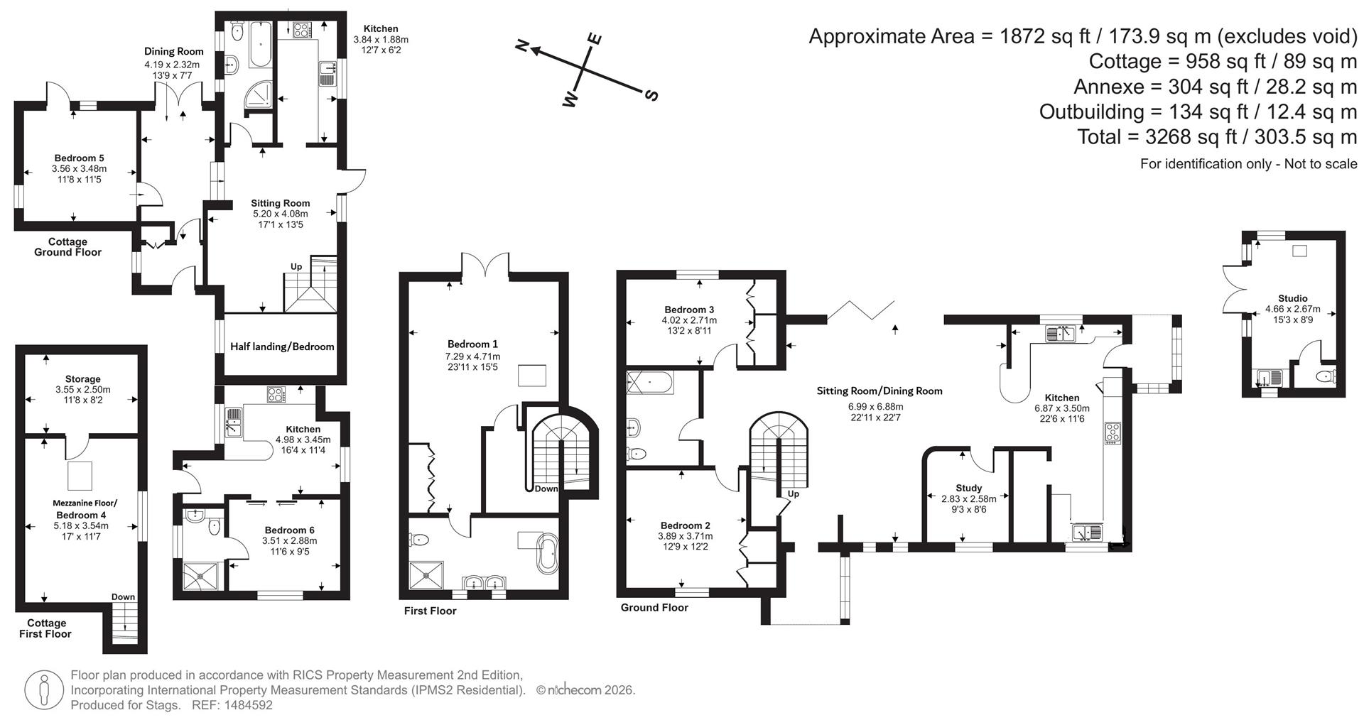 Woodstock, Woodstock Cottage and Woodstock Retreat, Axminster floorplan