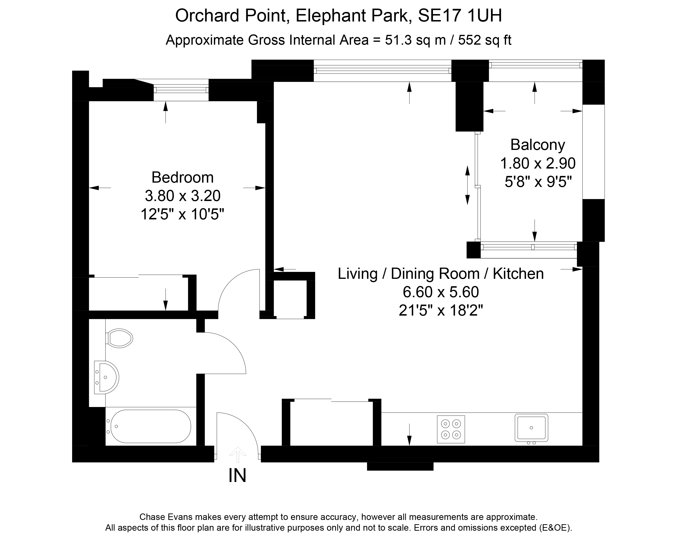 1 Bedrooms Flat to rent in West Grove, Elephant Park, Elephant & Castle SE17