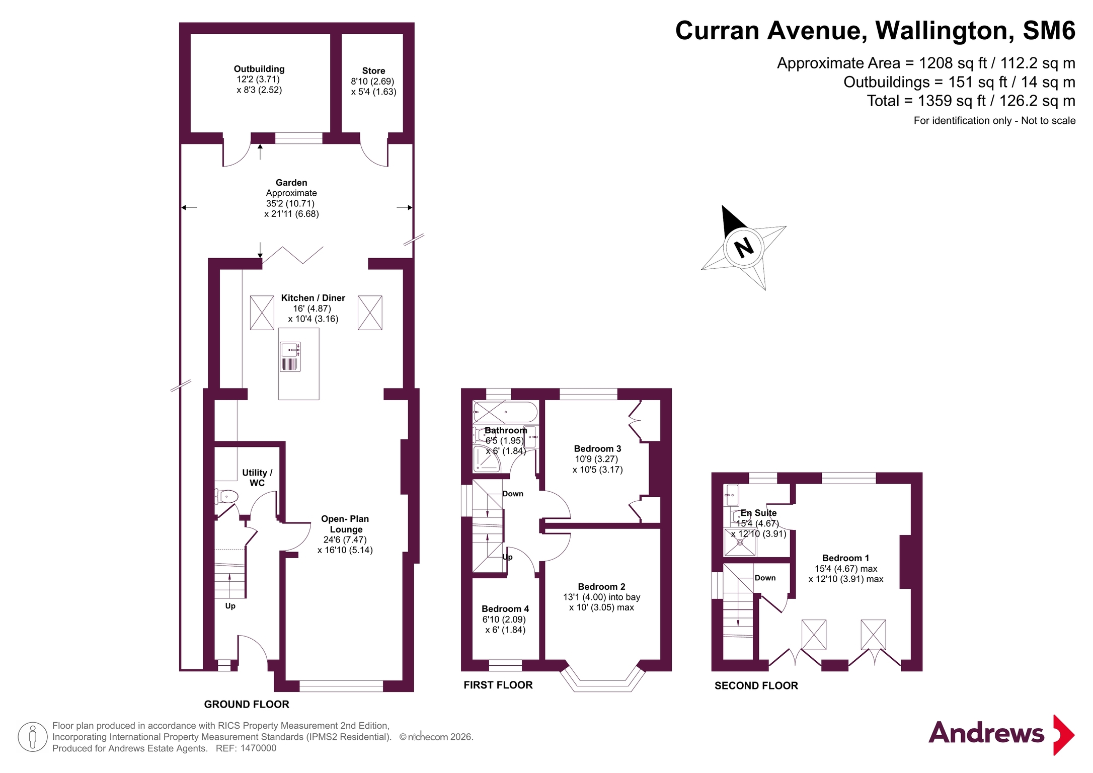 17, Curran Avenue, Wallington floorplan