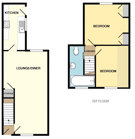 2 Bedrooms Terraced house for sale in Jessop Street, Codnor, Ripley, Derbyshire DE5