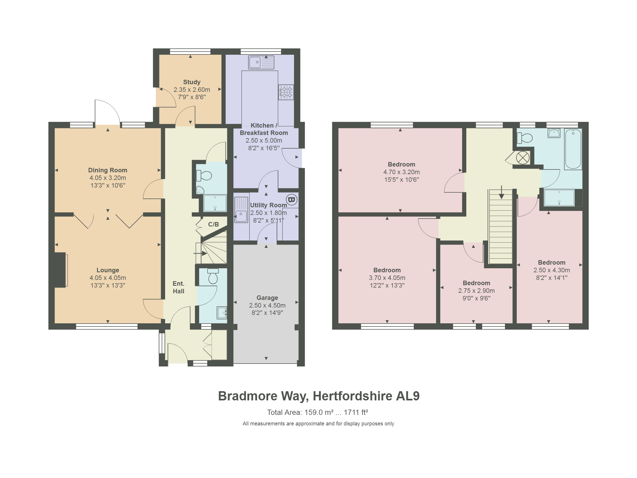 4 Bedrooms Semi-detached house for sale in Bradmore Way, Brookmans Park, Herts AL9