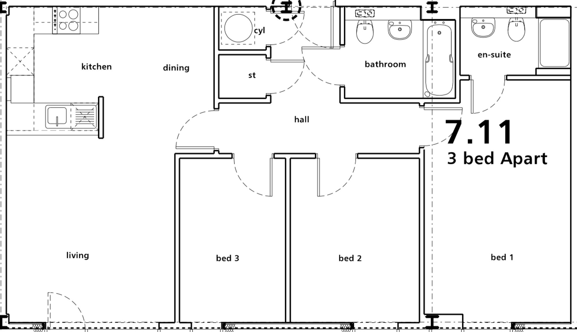 710 The Terrace, 11 Plaza Boulevard, Liverpool floorplan