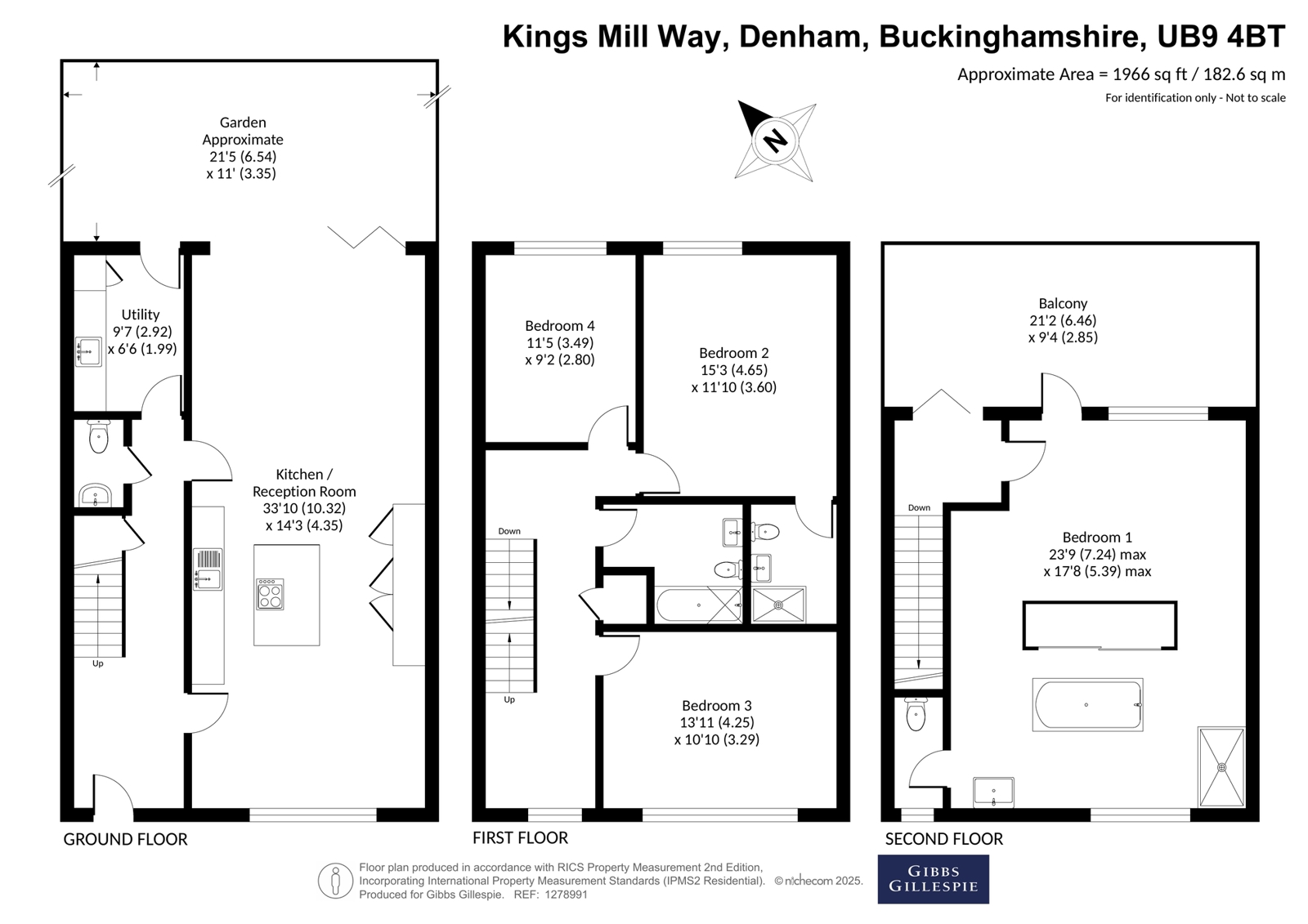 99, Kings Mill Way, Uxbridge floorplan