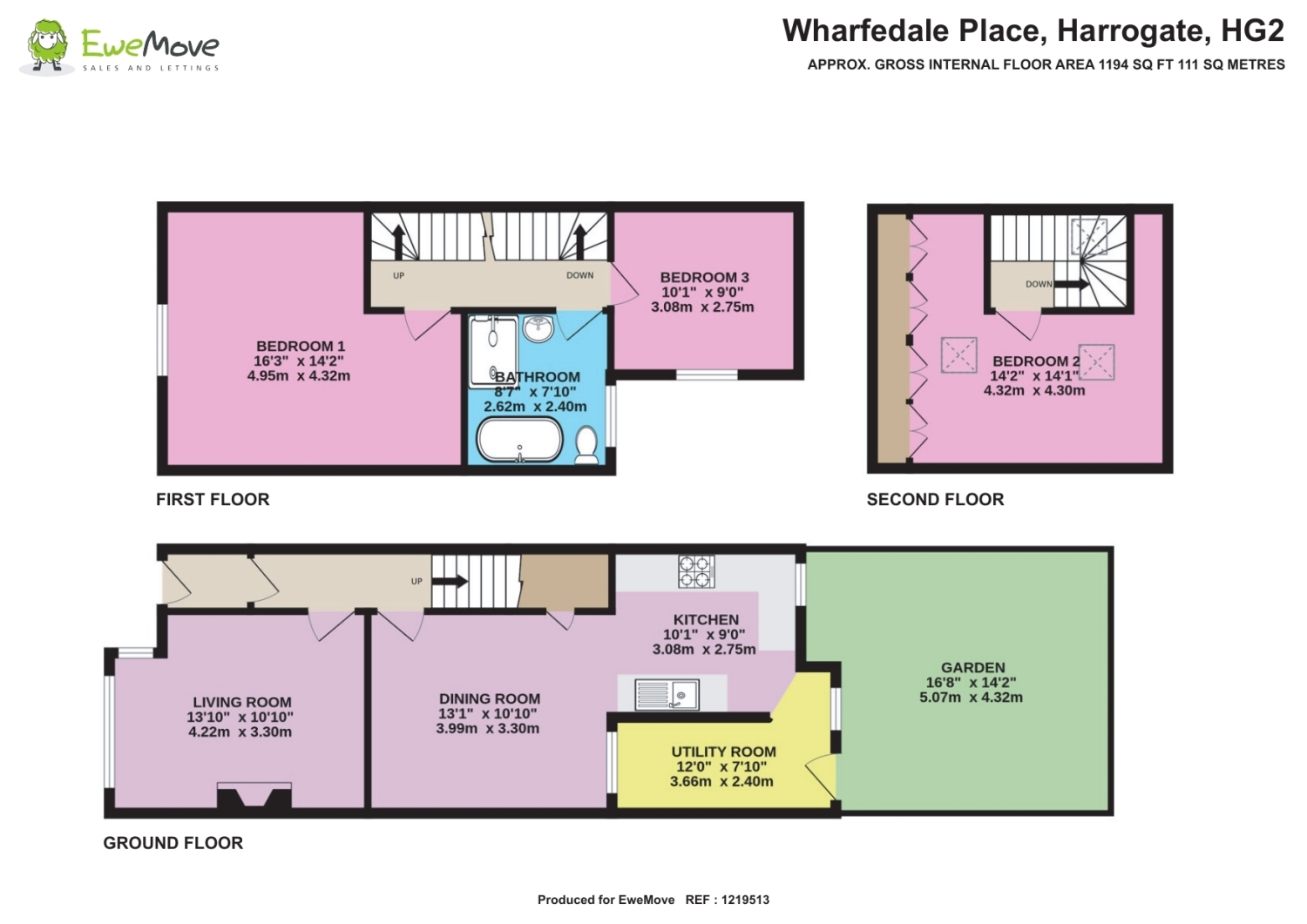 4, Wharfedale Place, Harrogate floorplan