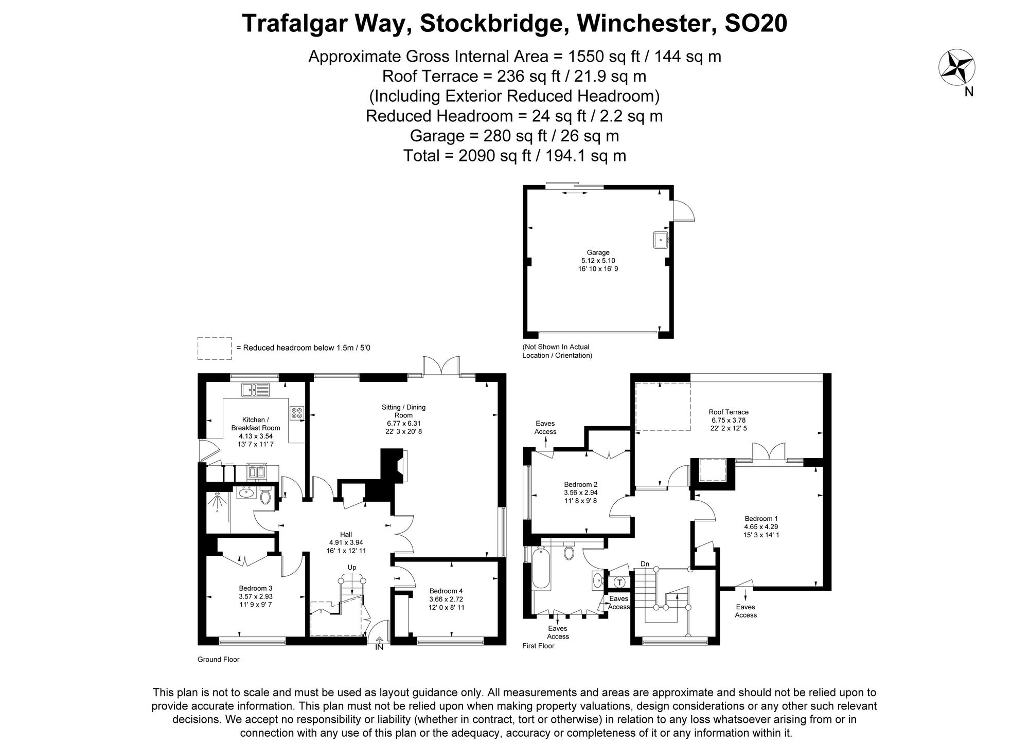 Brightwater, 17 Trafalgar Way, Stockbridge floorplan