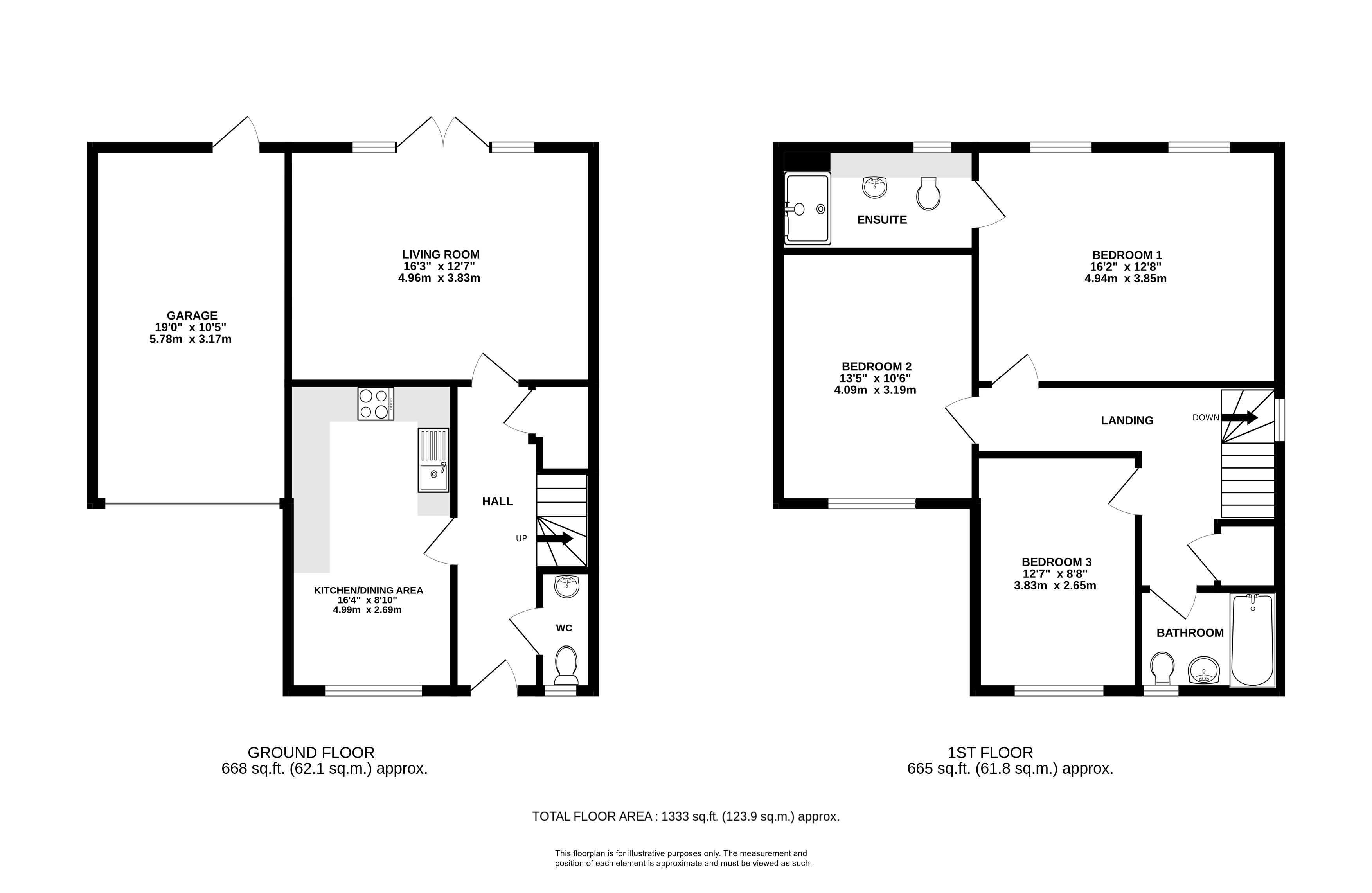 Queens Avenue, Welwyn Garden City, Hertfordshire AL7, 3 bedroom link