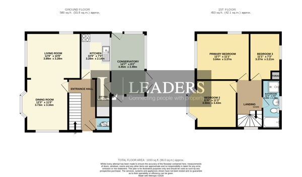 2, Cowper Road, Nottingham floorplan