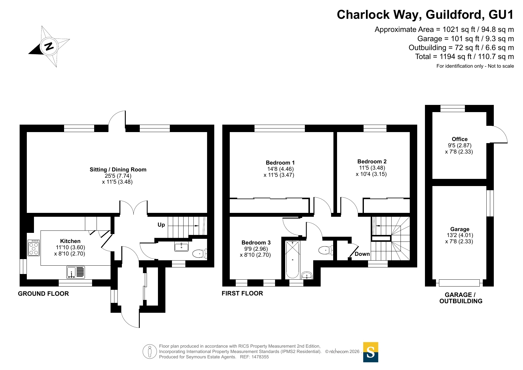 6, Charlock Way, Surrey floorplan