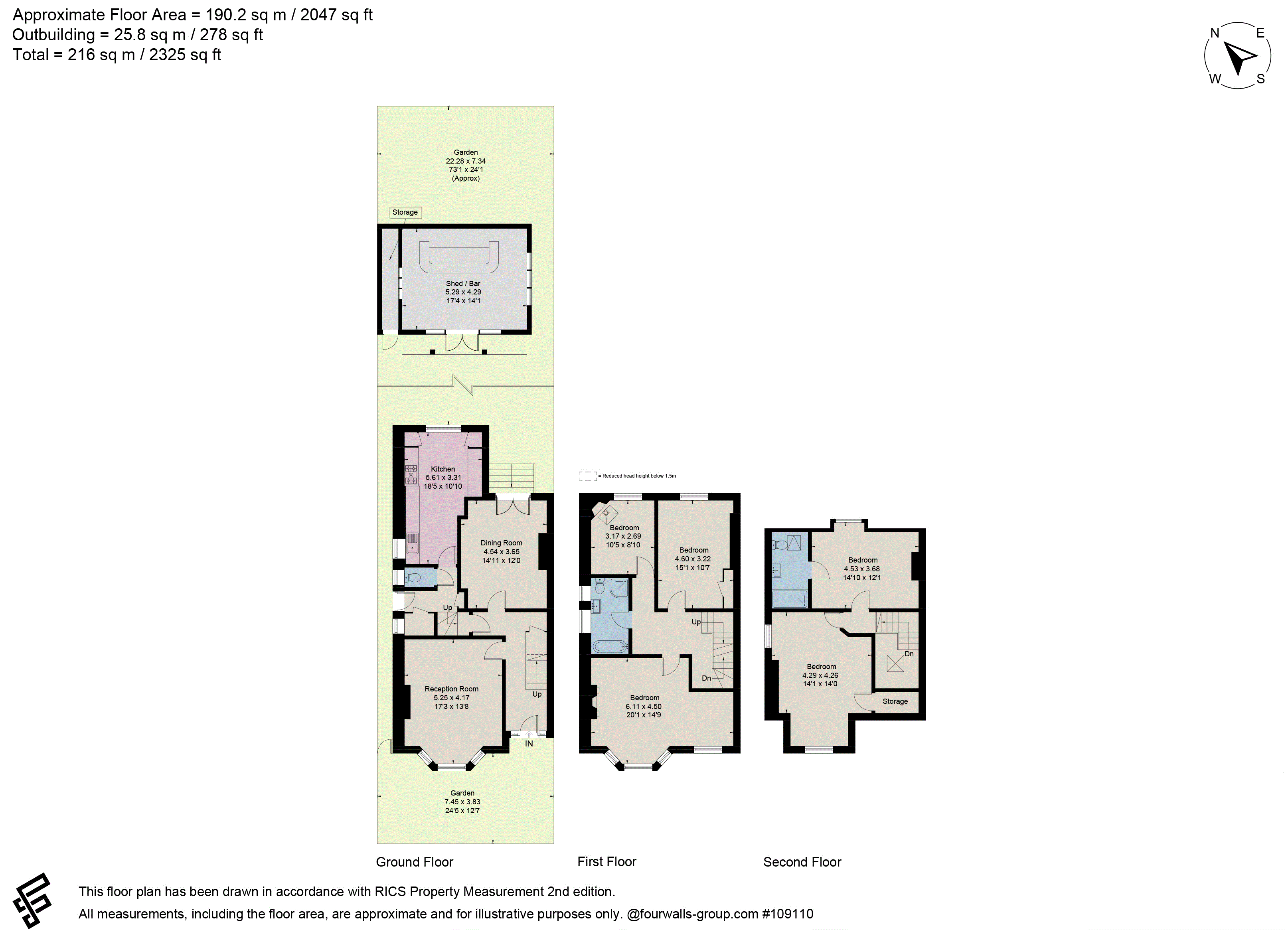34, Home Park Road, London floorplan