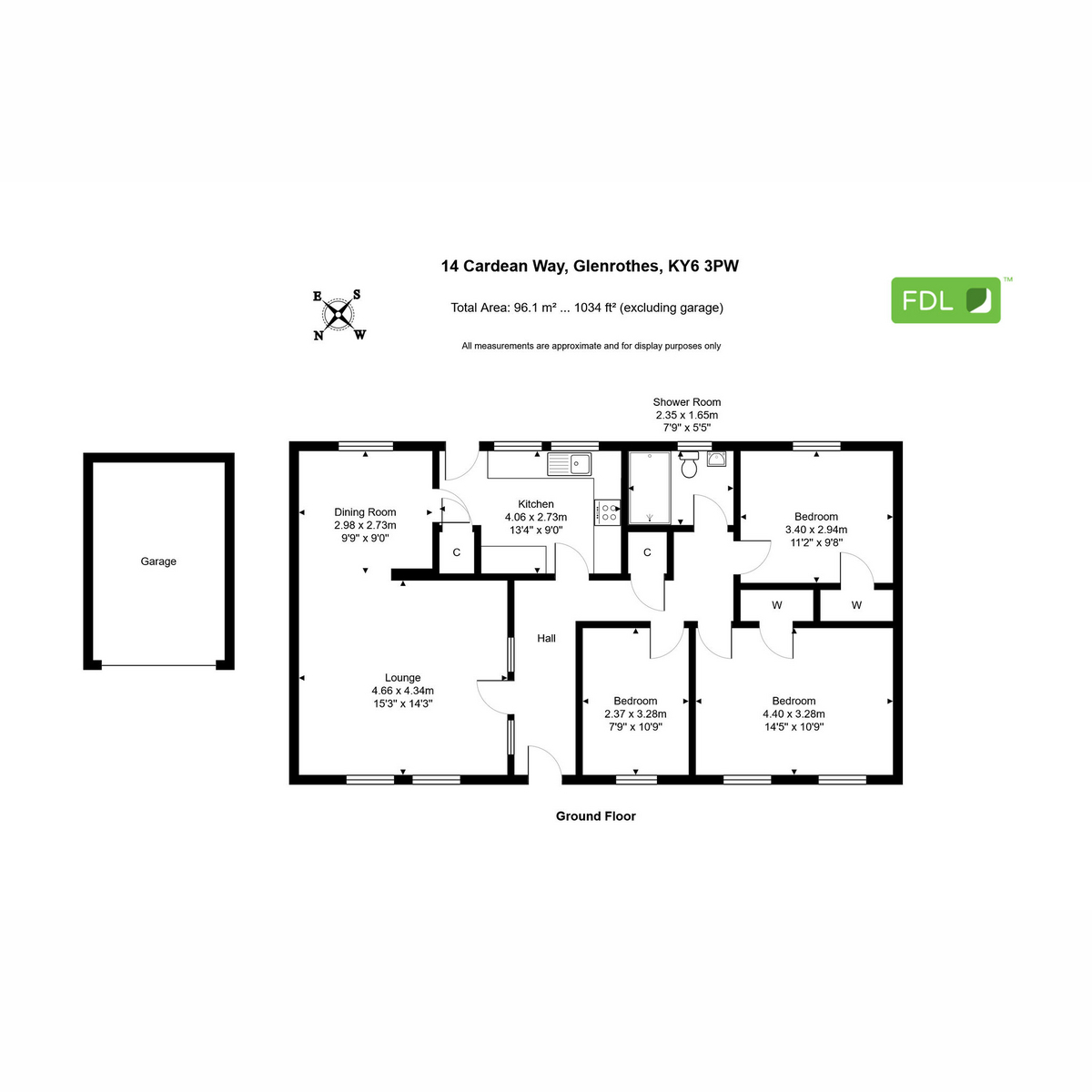 14, Cardean Way, Glenrothes floorplan