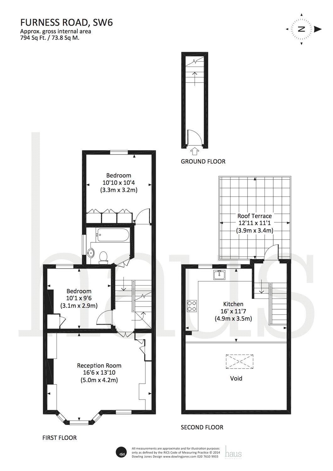 2 Bedrooms Flat to rent in Furness Road, Fulham, London SW6