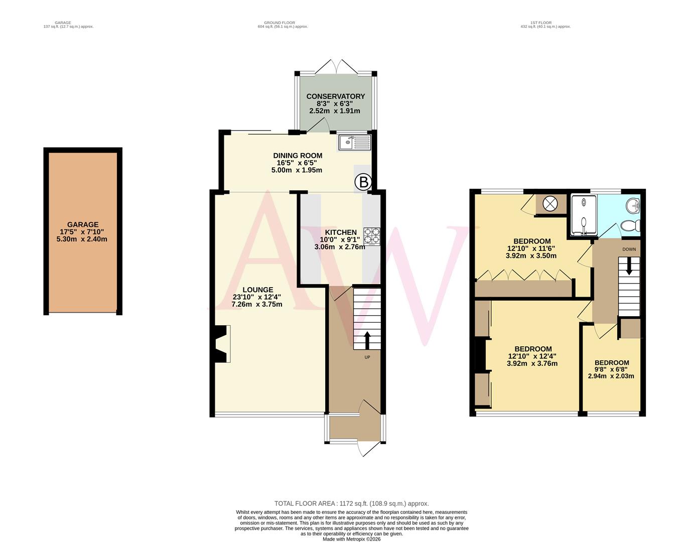 23, Fayerfield, Potters Bar floorplan