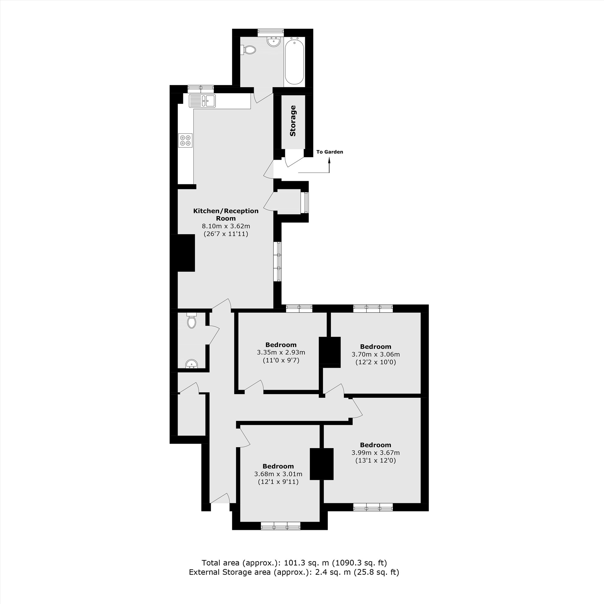 20, Strickland Row, London floorplan