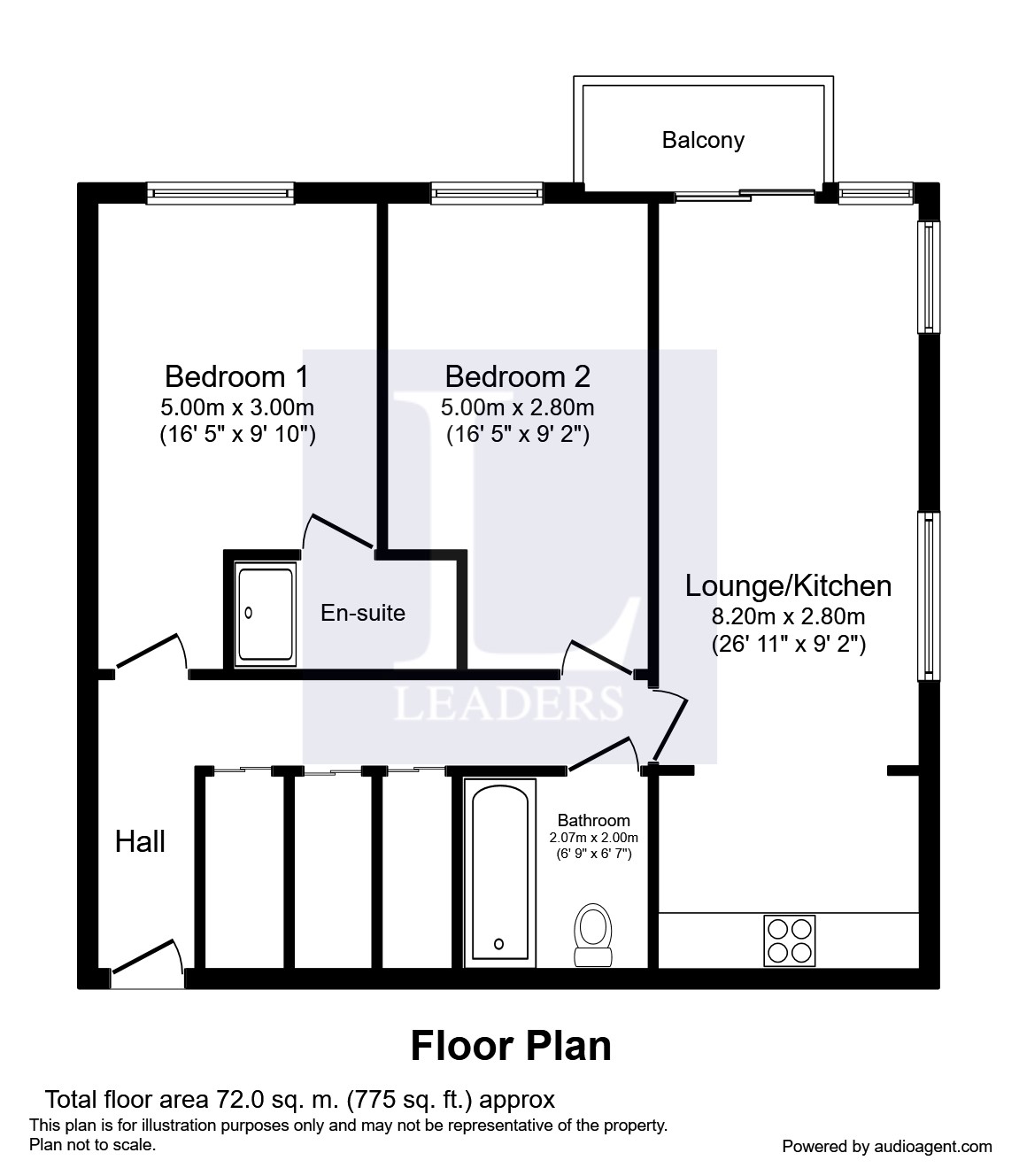 2 Bedrooms Flat to rent in Blackfriars Court, Newsom Place, St Albans AL1