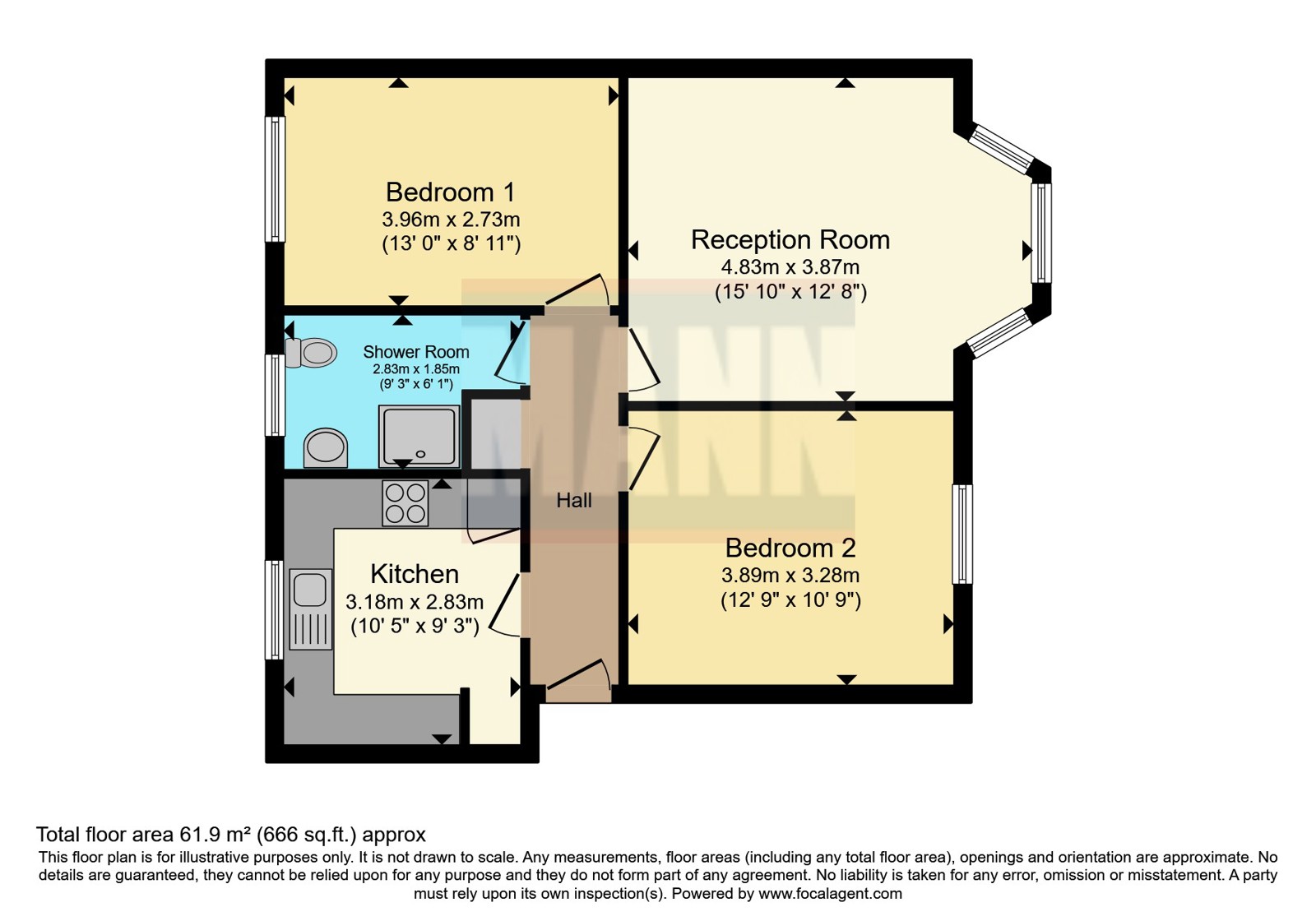 44 Cecil Court,, Addiscombe Road, Croydon floorplan