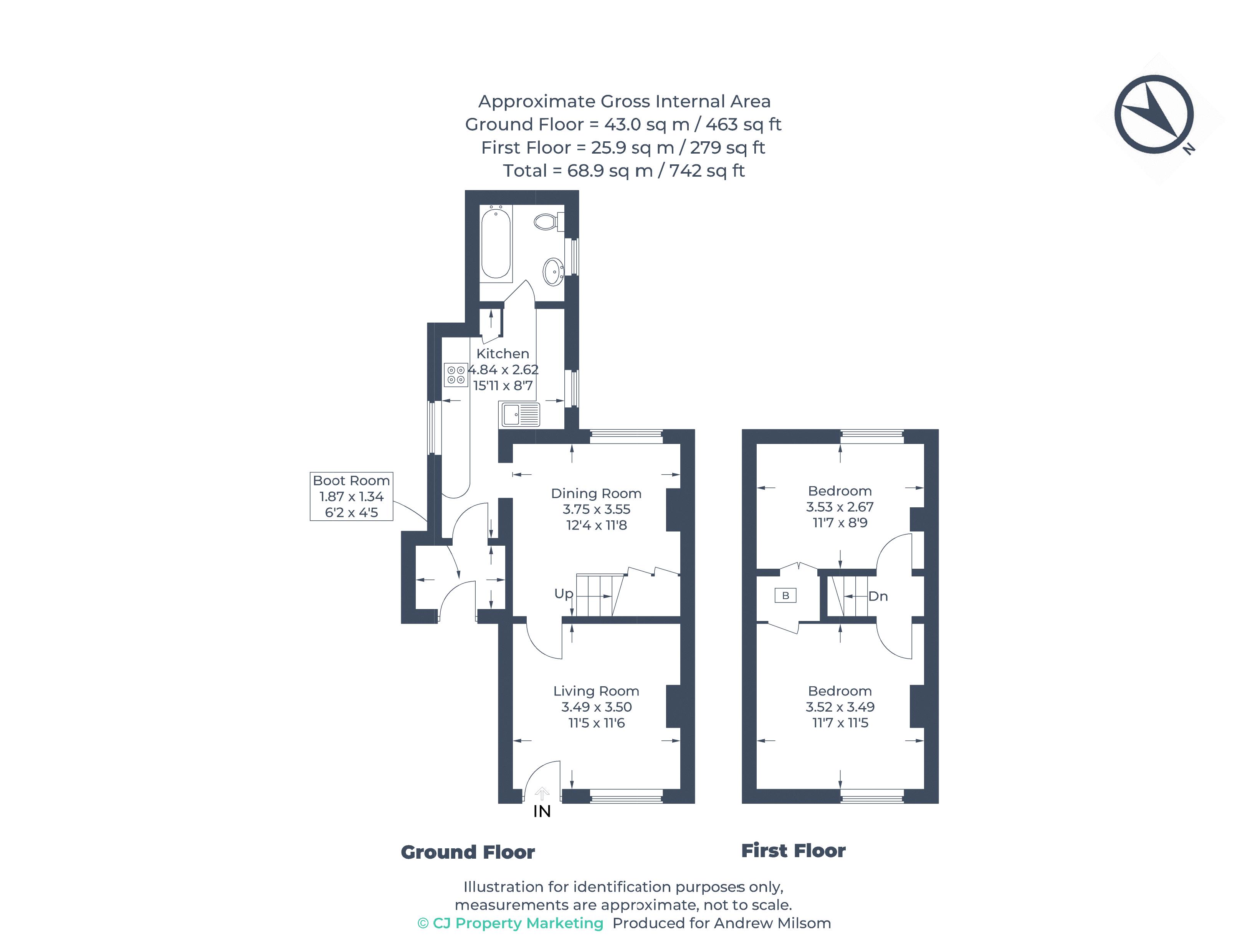 2, Pump Lane North, Marlow floorplan