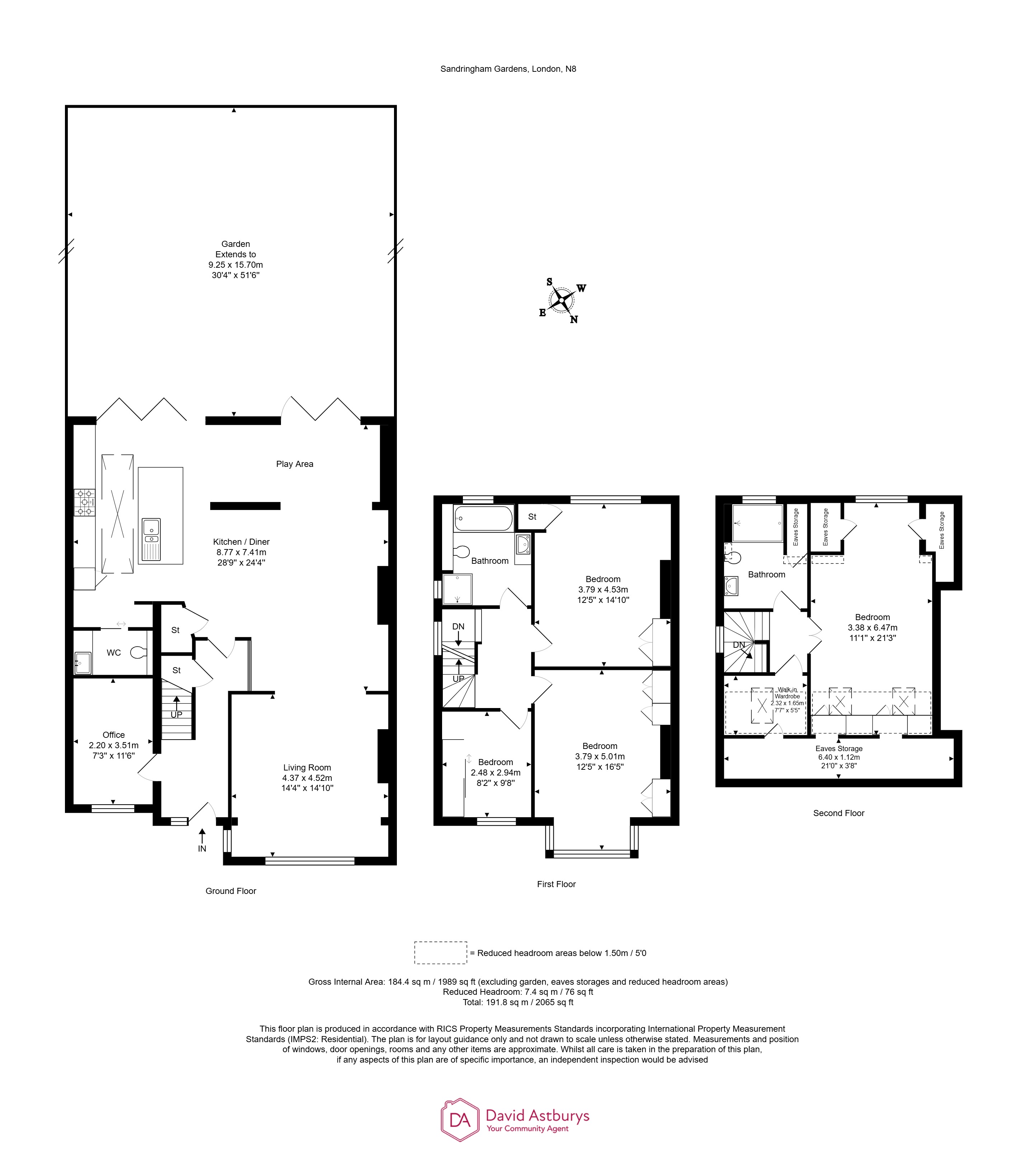 12, Sandringham Gardens, Crouch End floorplan