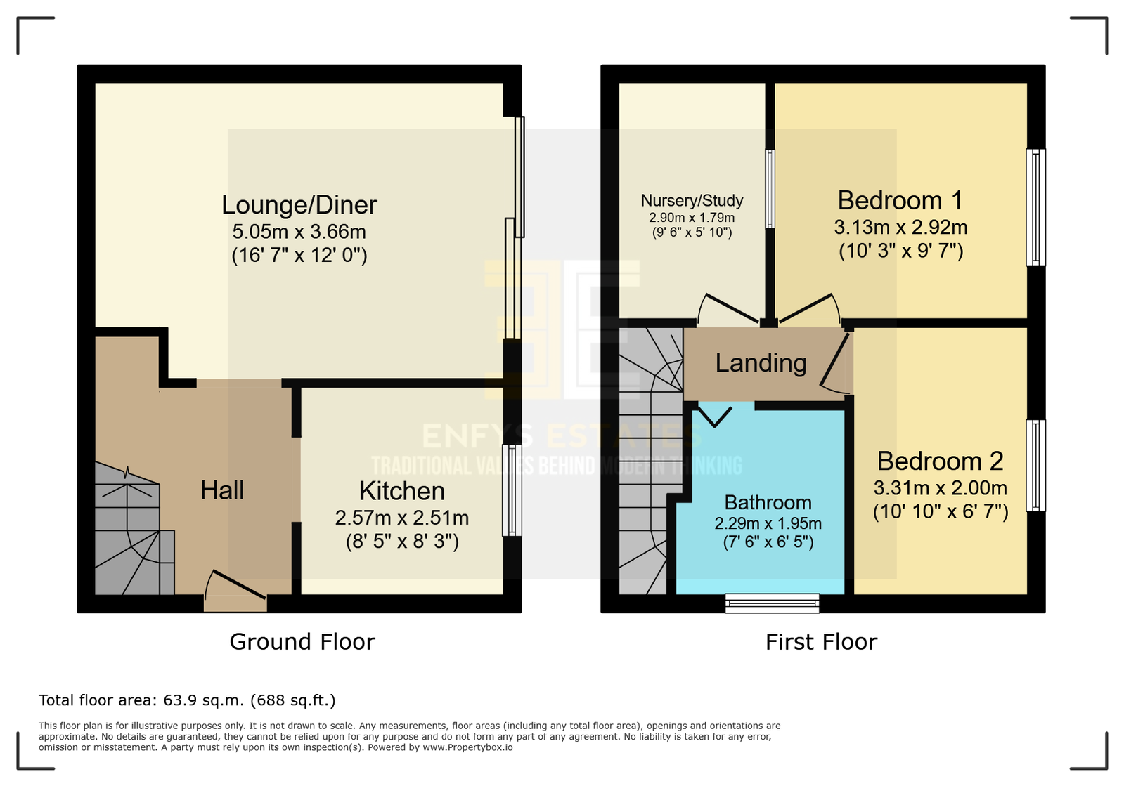 52, Alwen Drive, Colwyn Bay floorplan