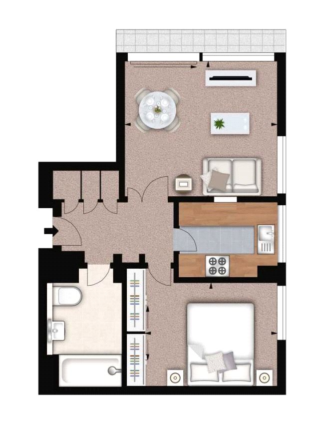 1 Bedrooms Flat to rent in 3 Luke House, Abbey Orchard Street, London SW1P