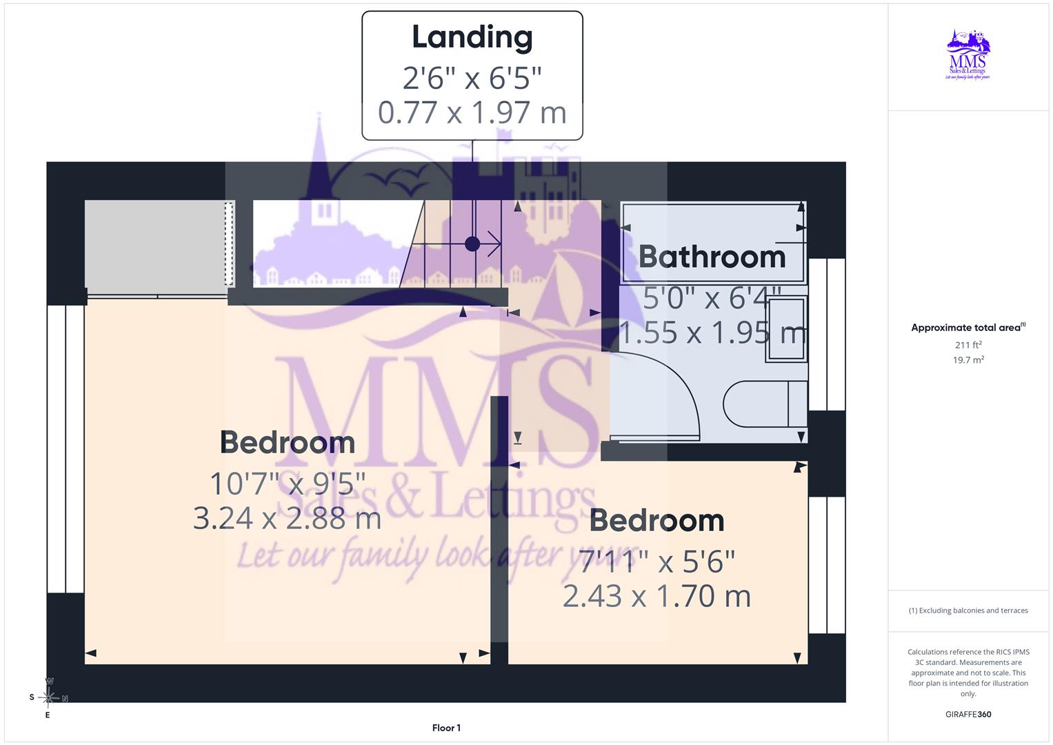 204, Hawthorn Road, Strood floorplan