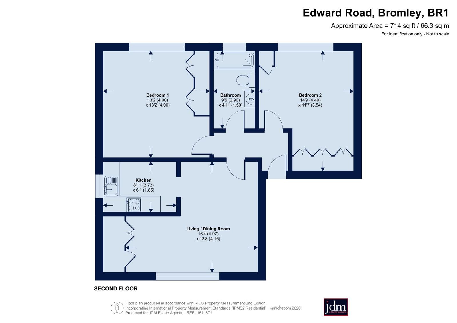 Flat 5, 18, Edward Road, Bromley floorplan