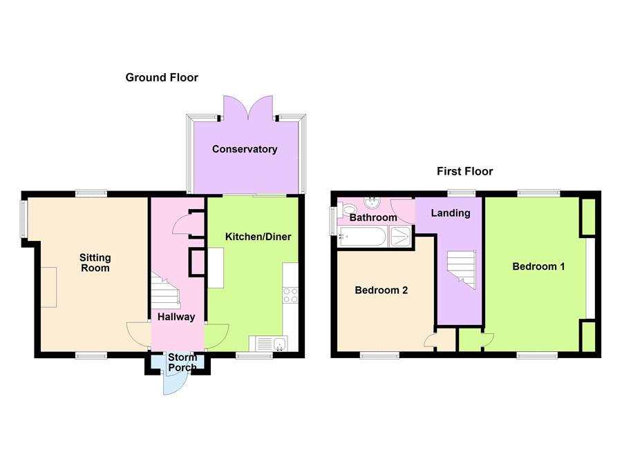 6, St. Lawrence Road, Evesham floorplan