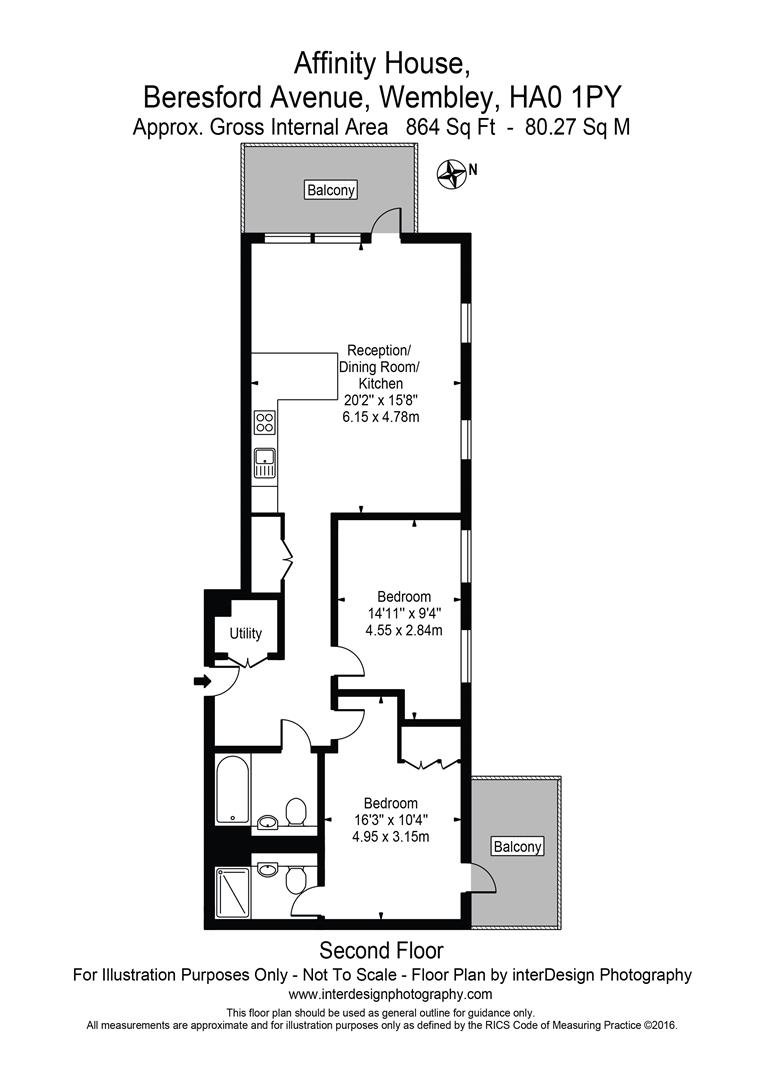 14, Affinity House, 84 Beresford Avenue, London floorplan