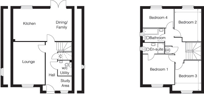 4 Bedrooms Detached house for sale in Plot 53, The Wingham, Tavistock Place, Bedford MK45