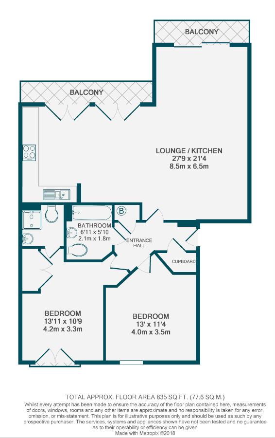 2 Bedrooms Flat to rent in Desvignes Drive, London SE13