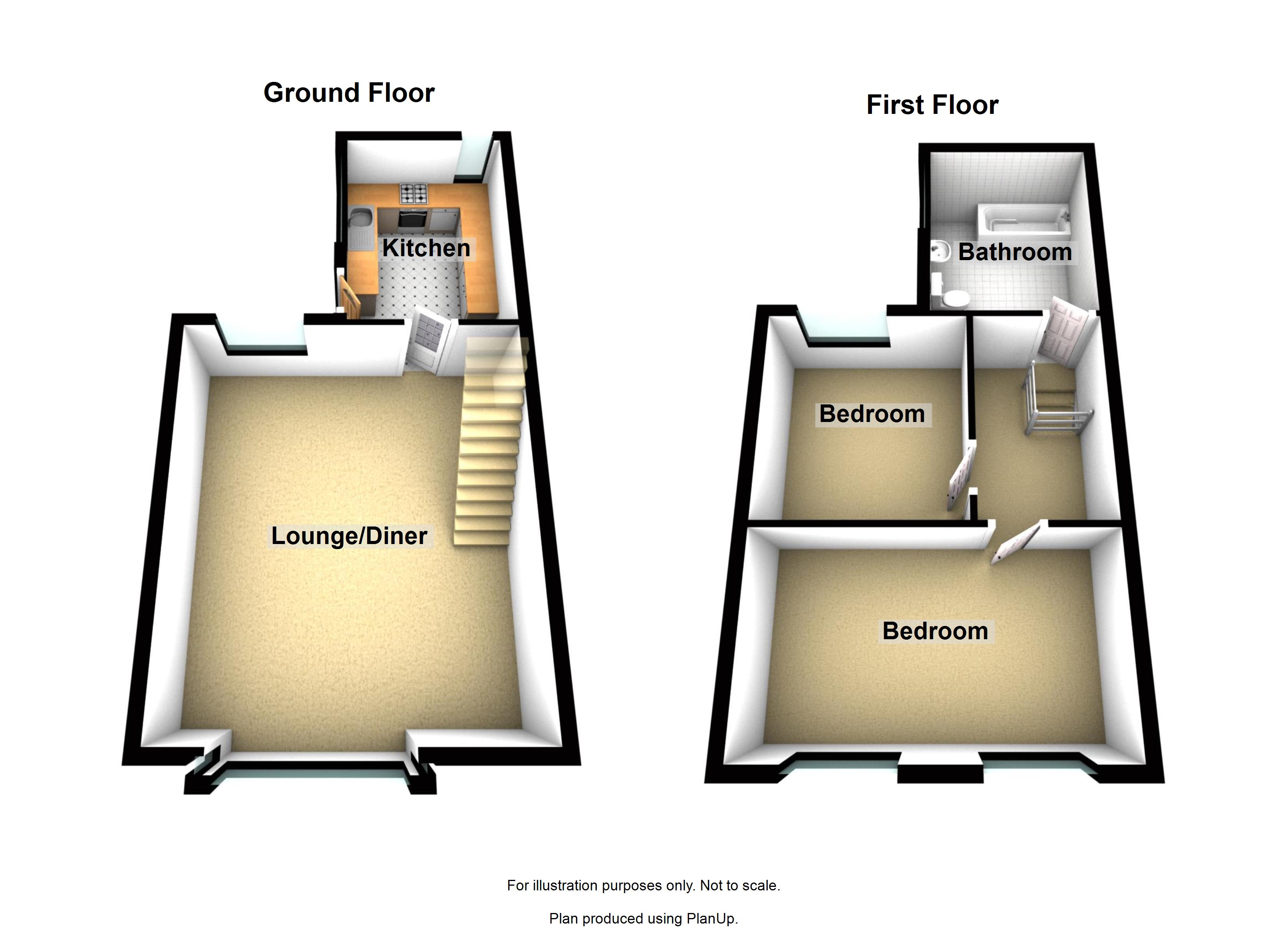 Fairfield Terrace, Abertawe, Fairfield Terrace, Swansea SA1, 2 bedroom