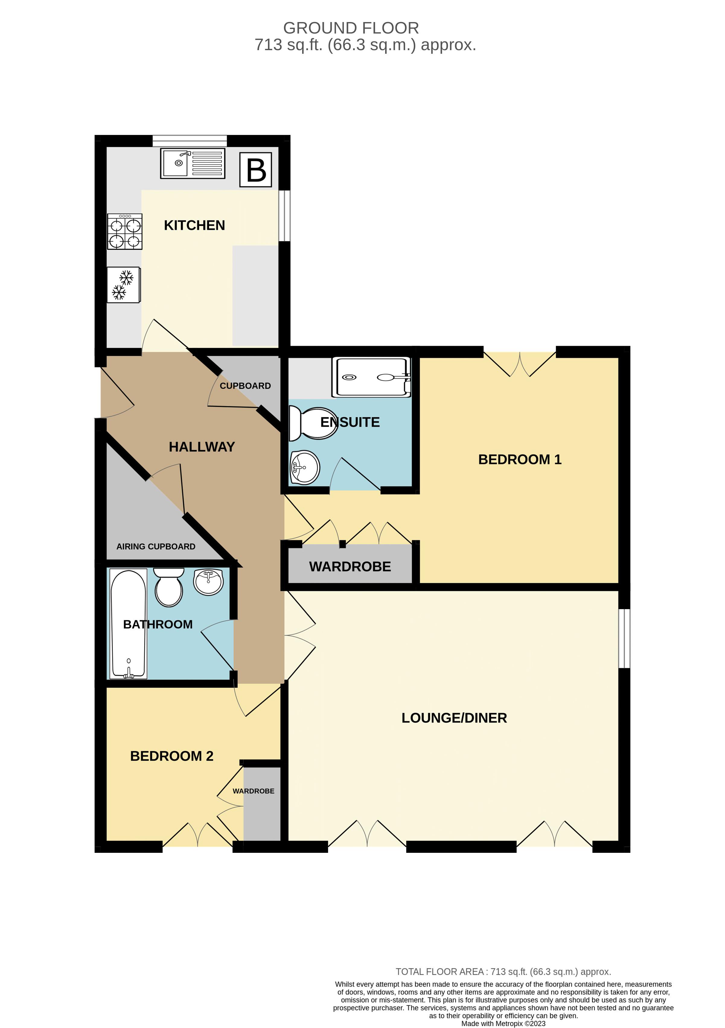 9 Sandringham Court, Admiral Way, Maidstone floorplan