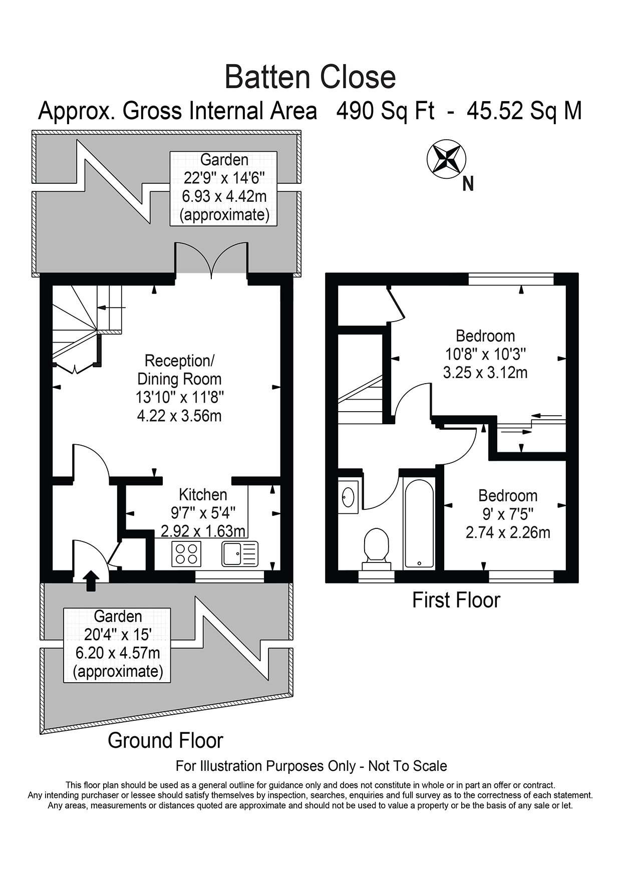 4, Batten Close, Beckton floorplan
