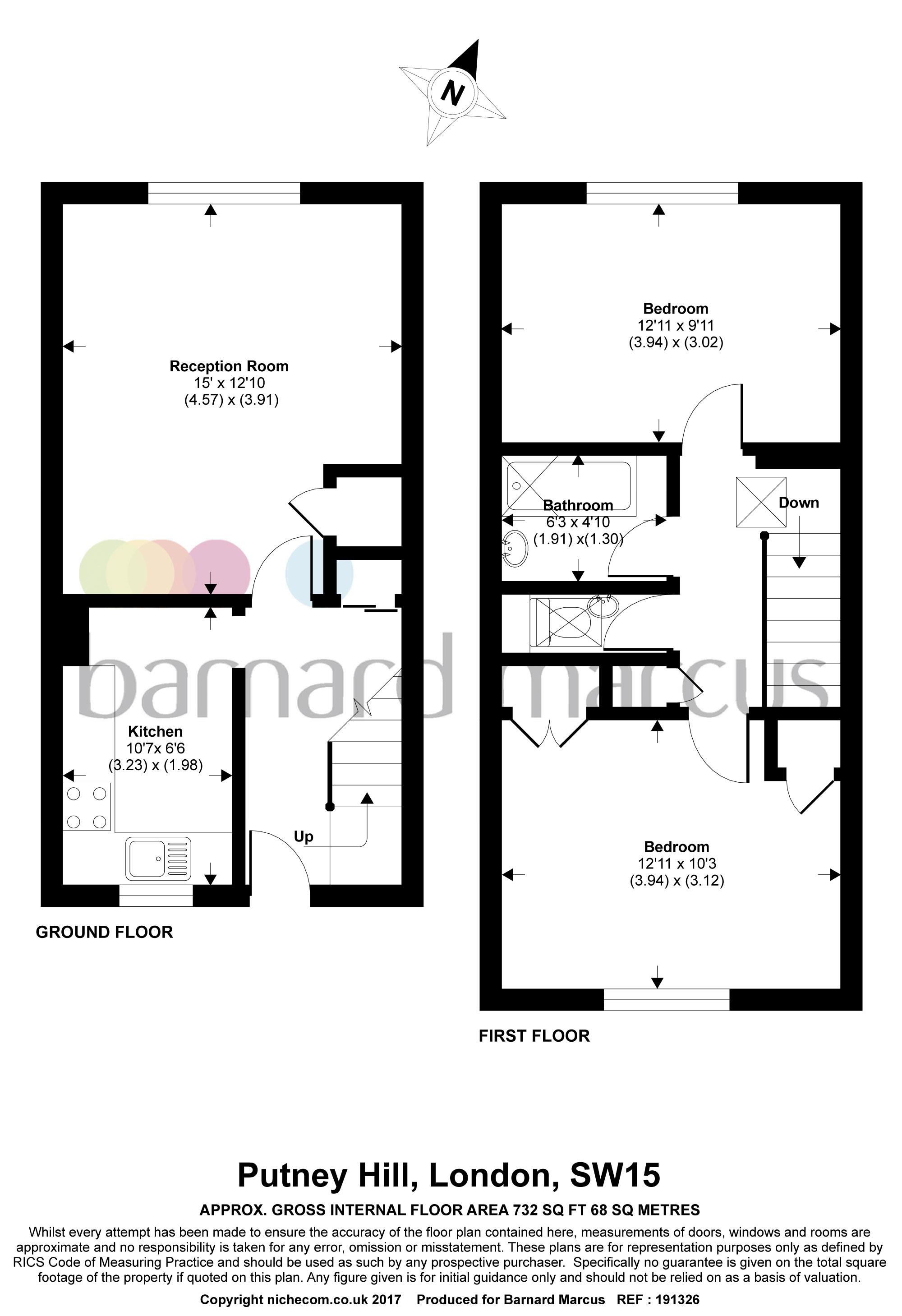 2 Bedrooms Flat to rent in Putney Hill, Putney Hill, London SW15