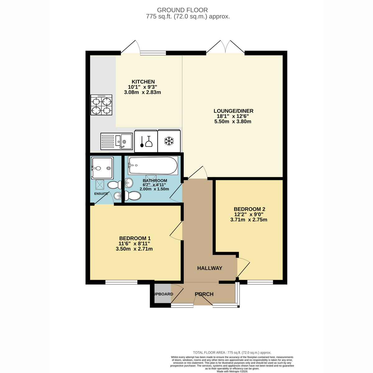 189, Uplands Road, Ferndown floorplan