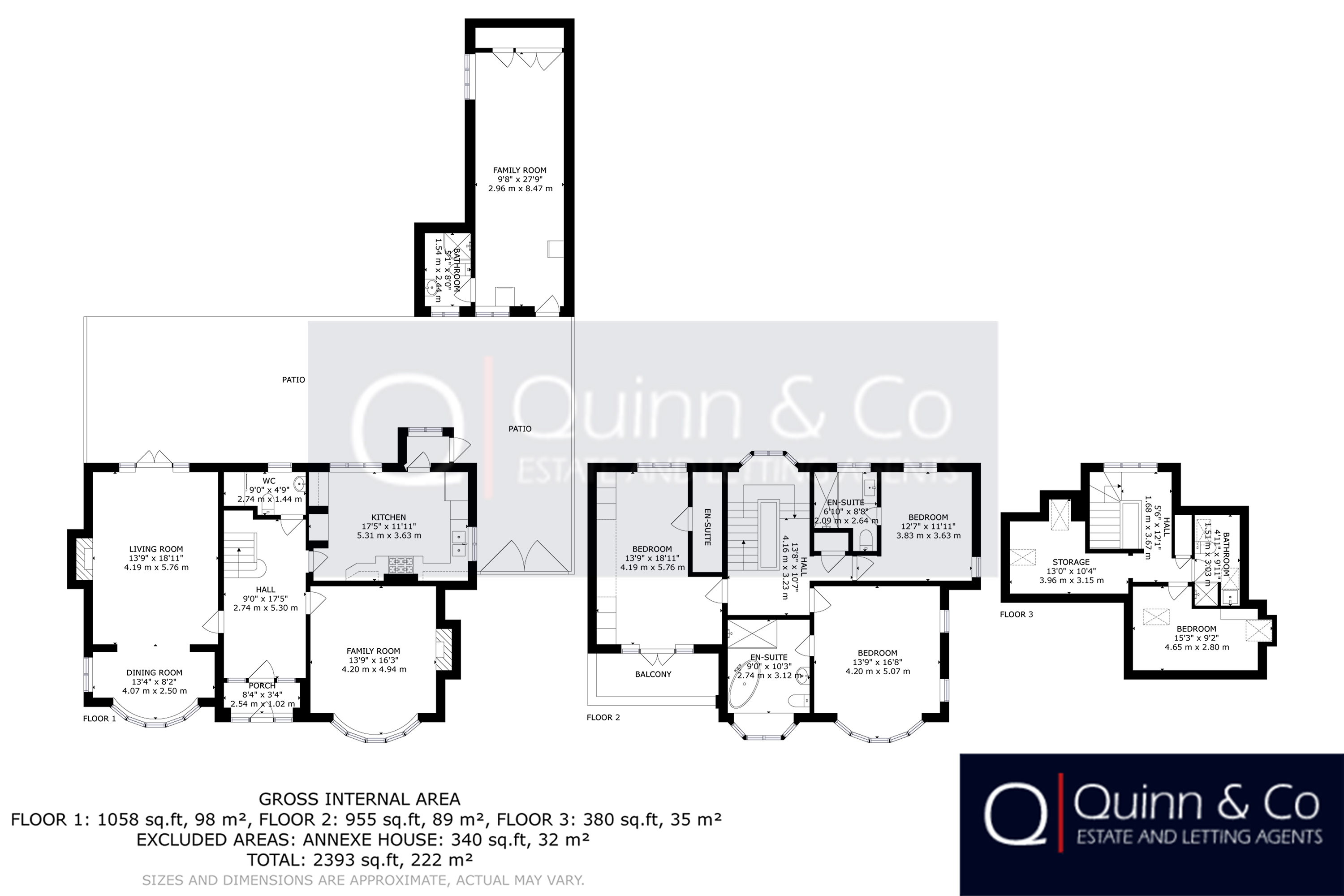 149, Queens Park Avenue, Bournemouth floorplan
