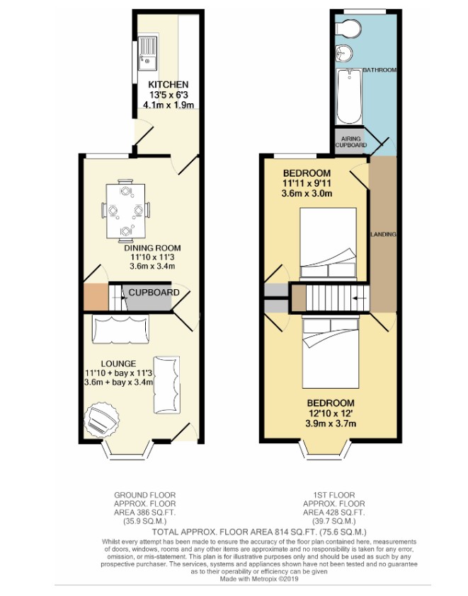 81, Haddenham Road, Leicester floorplan