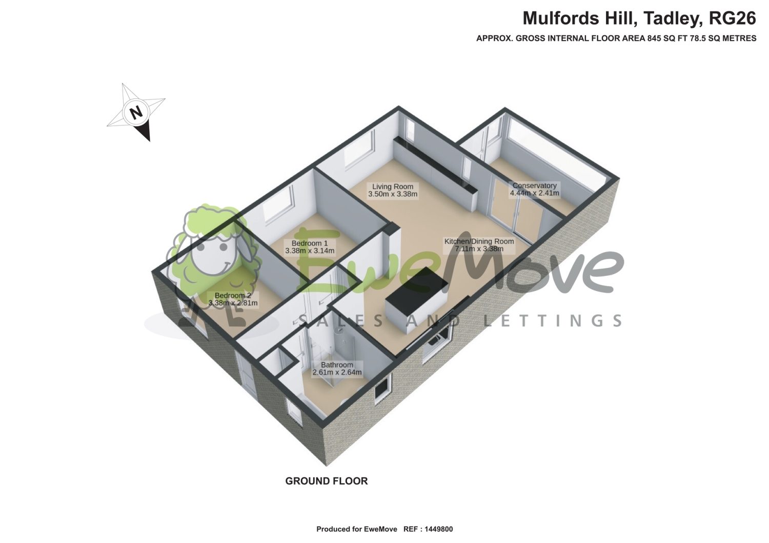 31, Mulfords Hill, Tadley floorplan