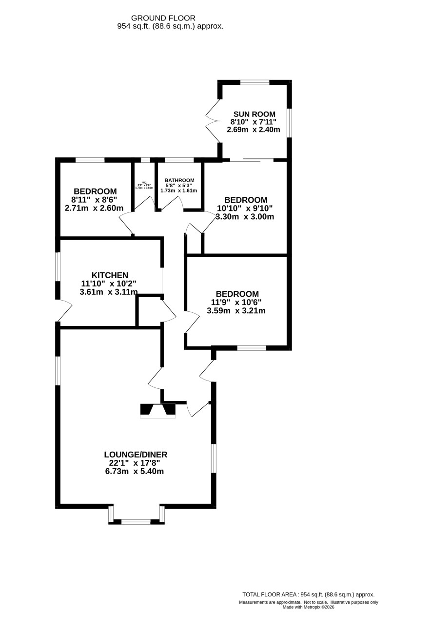 17 Margarets Close, Hunstanton floorplan
