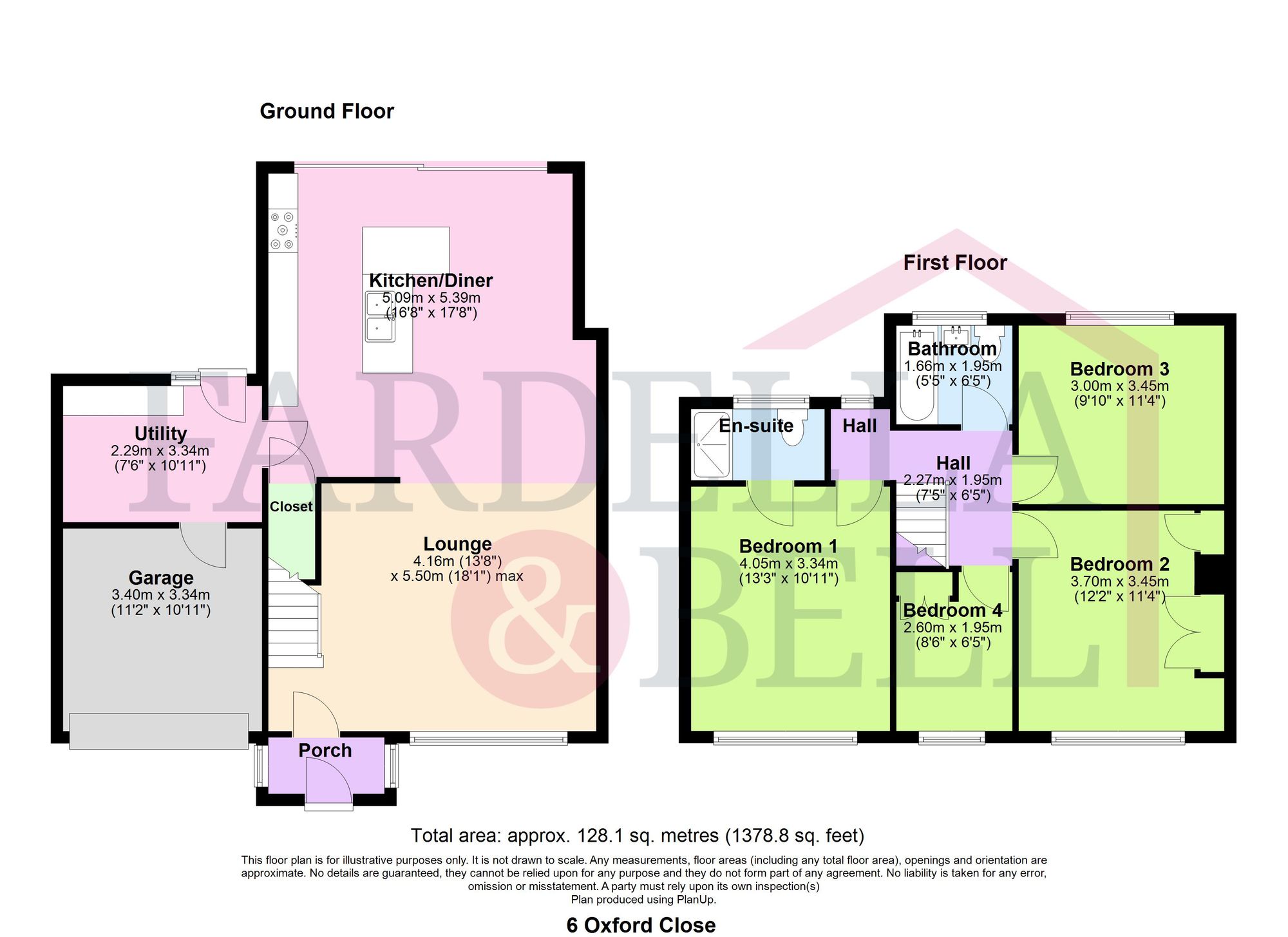 6 Oxford Close, Burnley floorplan