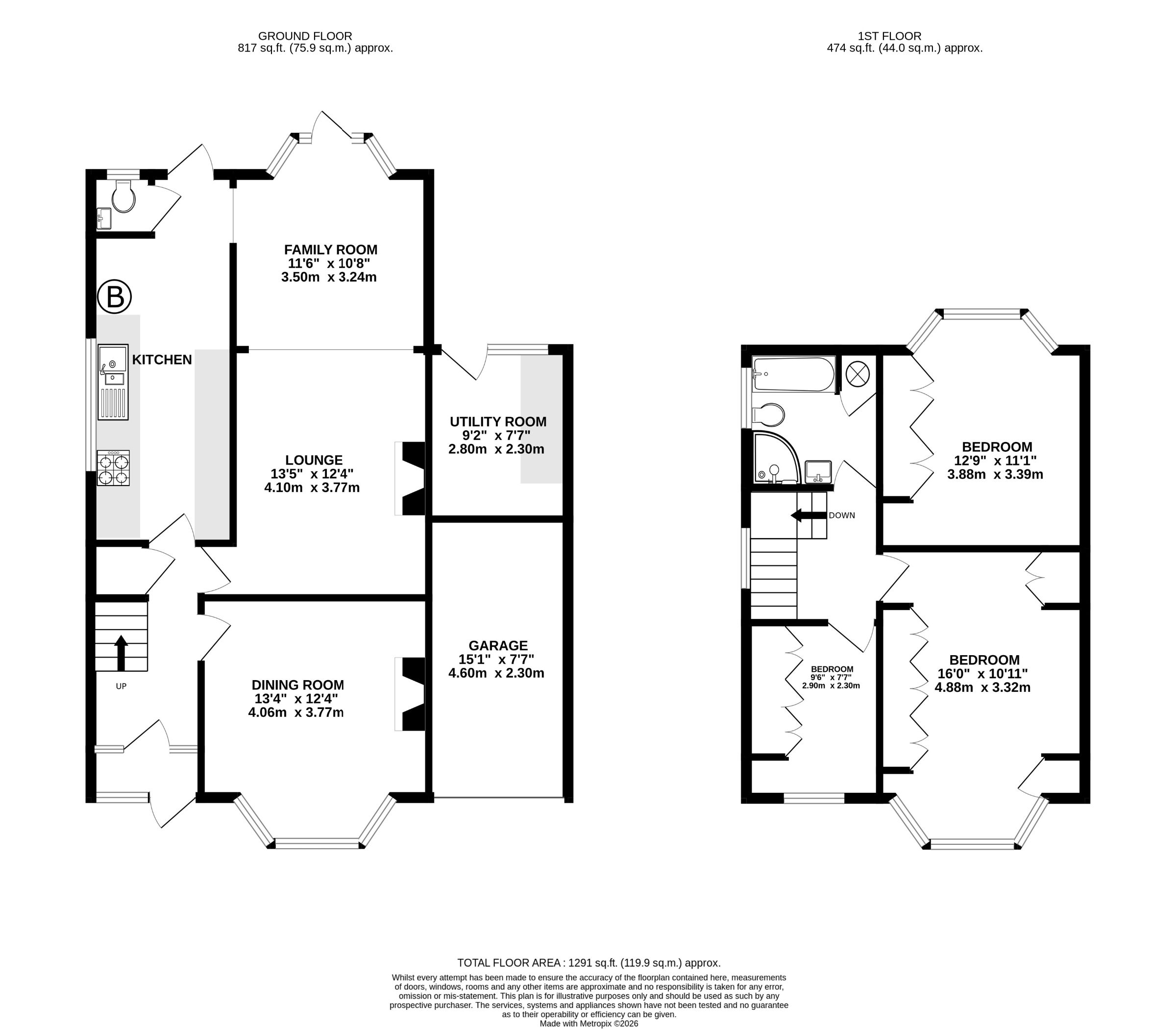 9 Brayton Gardens, Enfield floorplan