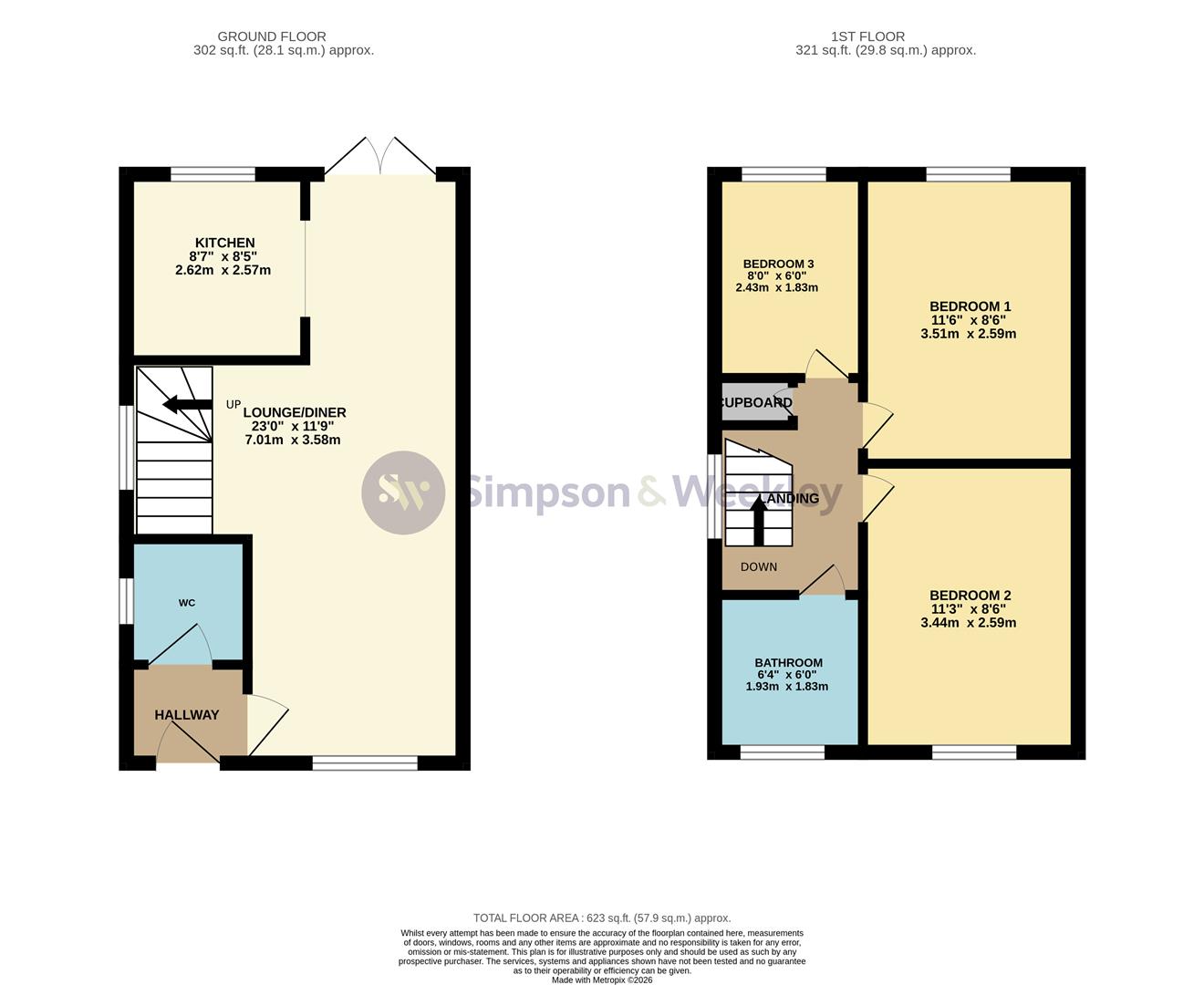 Heron Close, Wellingborough floorplan