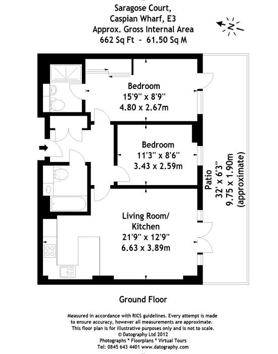 2 Bedrooms Flat to rent in Sargasso Court, Caspian Wharf, Bow E3