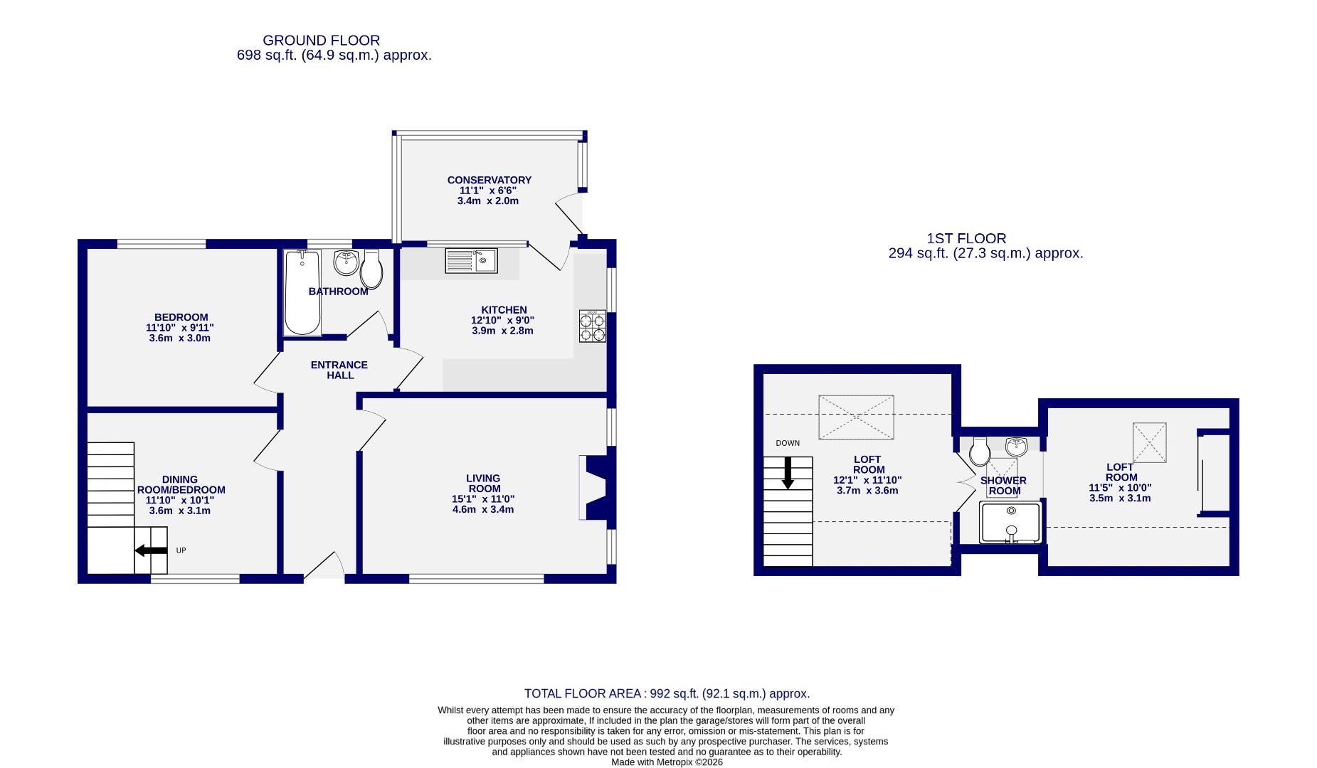 15, Brandon Grove, York floorplan