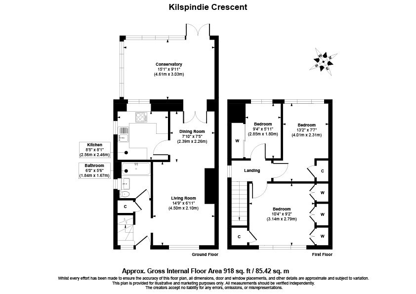 33, Kilspindie Crescent, Kirkcaldy floorplan